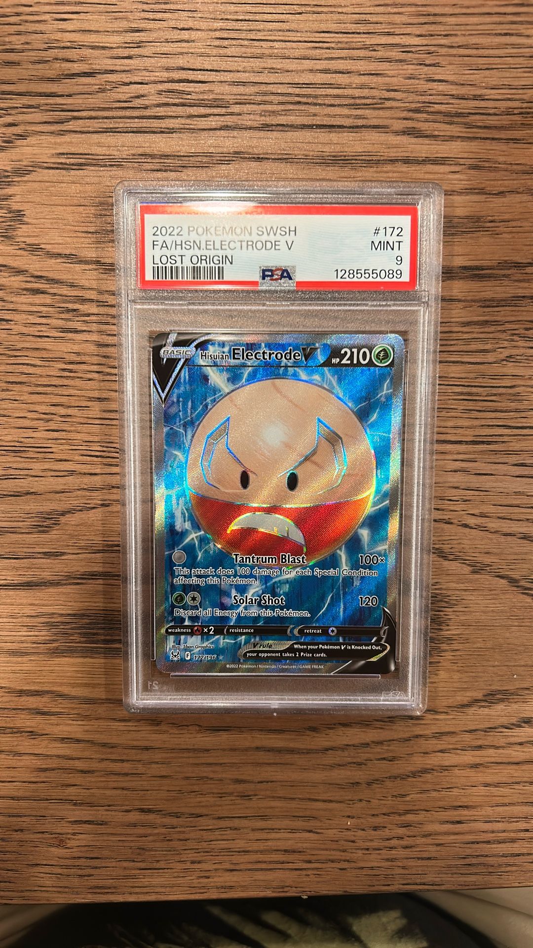 ELECTRODE V Lost Origin Holo Rare #172 PSA 9 Pokemon