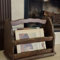 Oak Magazine Rack 
