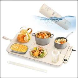 Waterproof Food Warming Mat – Color-Changing Electric Tray 🍲🌡️
