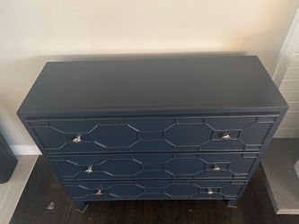 Two matching honeycomb dressers
