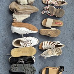 8 pair of shoes girls used
