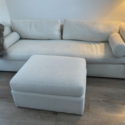 Crate And barrel Sofa And Ottoman