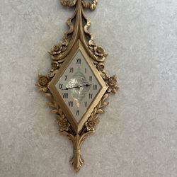 Vintage Syroco Clock 60s