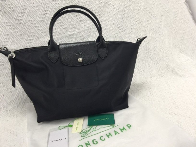 Longchamp Le Pliage Neo Tote Bag size Large Black