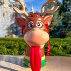 Disney Parks Christmas Parade Reindeer Sipper Cup 