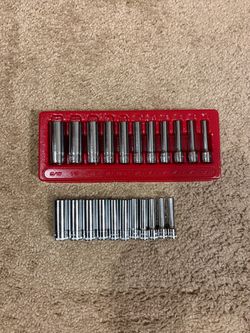 Icon 1/4” deep metric and SAE socket sets - New