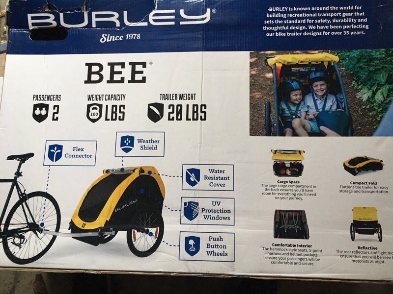Brand new burley bee bike trailer