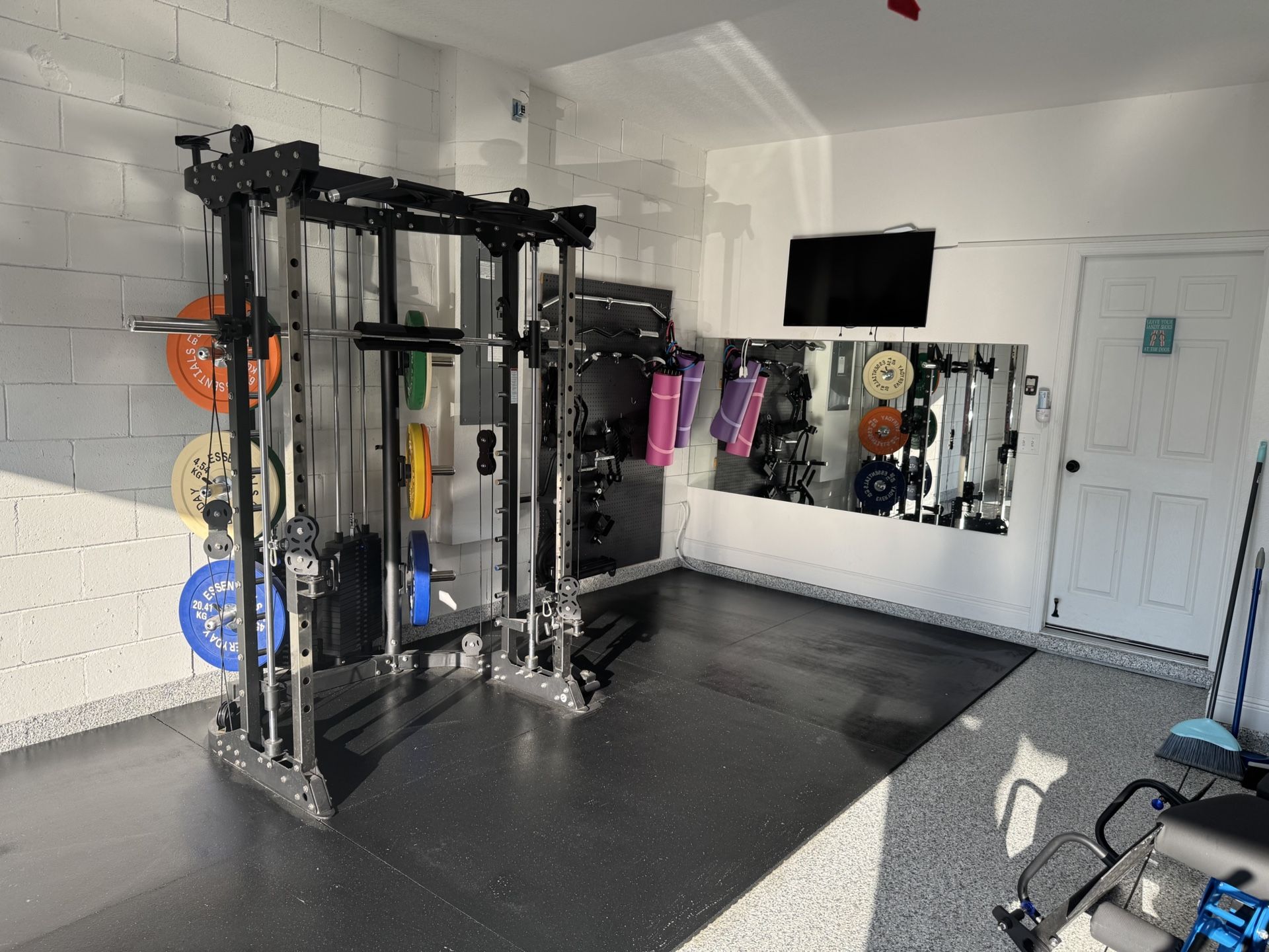 All-In-One Functional Trainer + Smith Machine w/ REP Bench & Plates