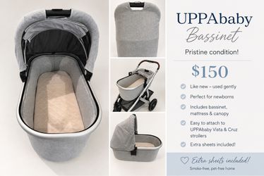 UPPAbaby Bassinet – Pristine Condition – $150