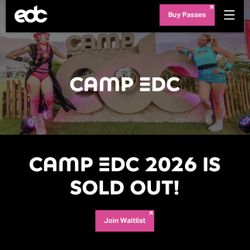 2026 EDC Las Vegas - Camping & Hook Up