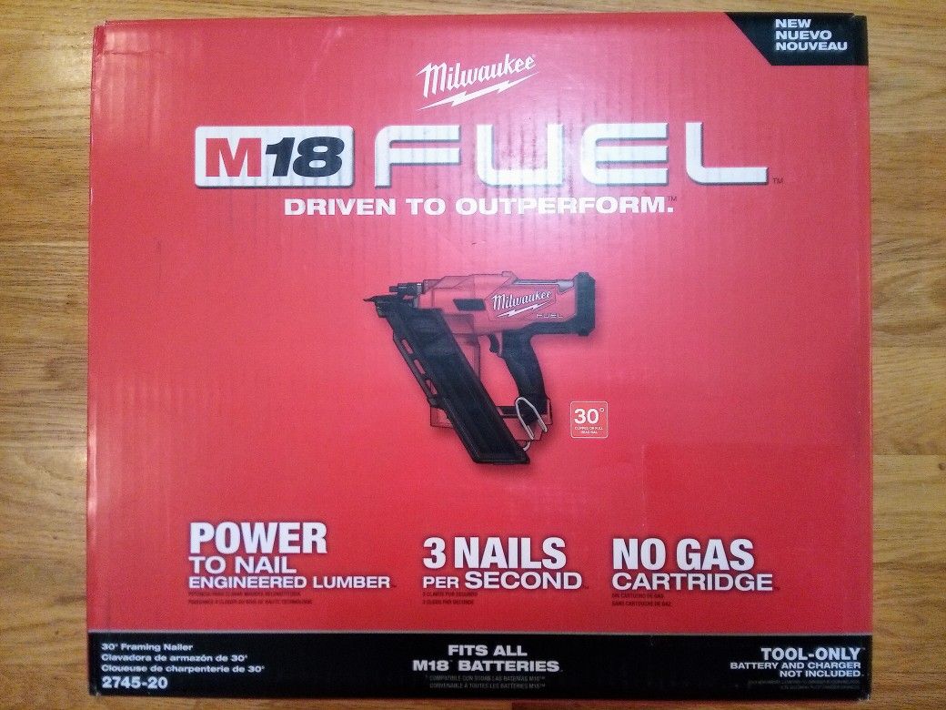Milwaukee M18 Fuel 30 Degree Framing Nailer