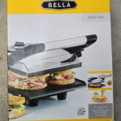 New BELLA PANINI GRILL Press Sandwich Maker