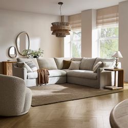 Castlery Sectional, with Storage and Ottoman. Like New, Delivery Available