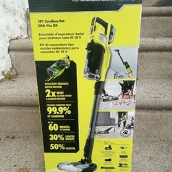 RYOBI ONE+ 18V Powered Brush Hand Vacuum w/Attachments #PCL700B