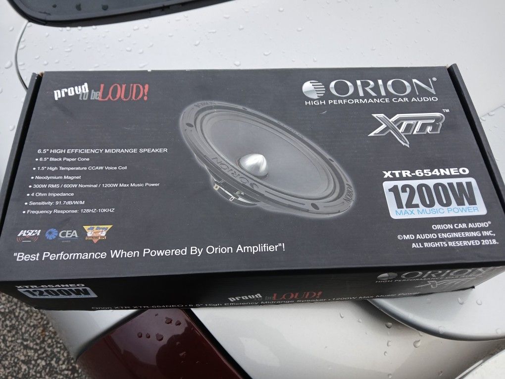 Orion Xtr 6.5 1200 Neo Mids Brand New $120firm Price Pickup Only Serious Buyers Please Yes It Is Avaliable 