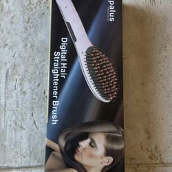 Digital Hair Straightener Brush
