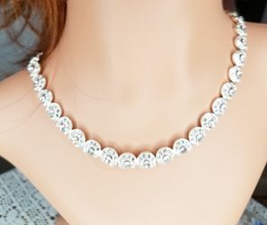 Sparkly rhinestone necklace, adjustable, new