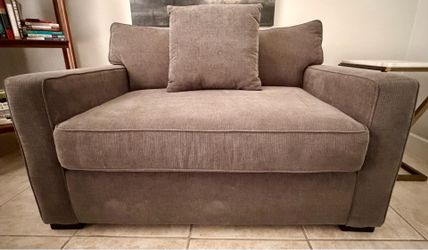 Macy’s Grey Chair and a Half Sleeper Sofa