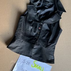 Willi Smith Black Shell Vest (small)
