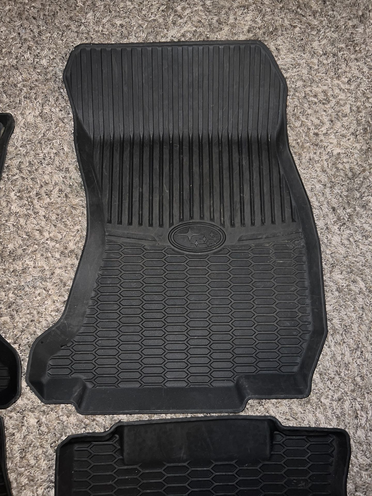 Used Subaru 2019 2020 2021 Subaru All Weather Floor Mats WRX STI J501SVA210 OEM Genuine Set of