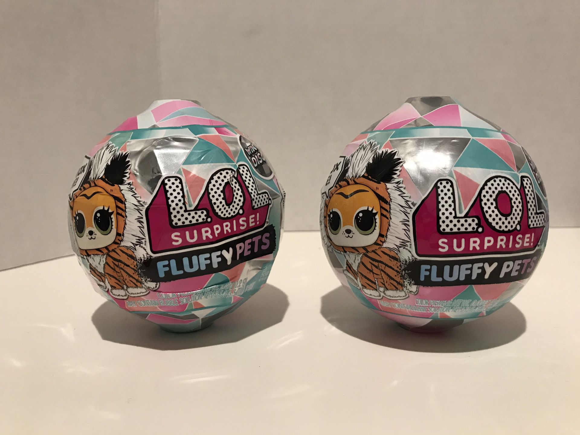 LOL Surprise! Winter Disco Series Fluffy Pets Ball (Lot of 2)