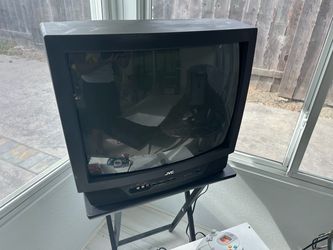 JVC AV-20320 20" CRT Color TV Retro Gaming Tested Works