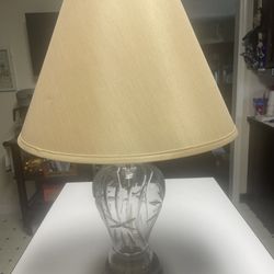 Clear Glass Lamp vintage 