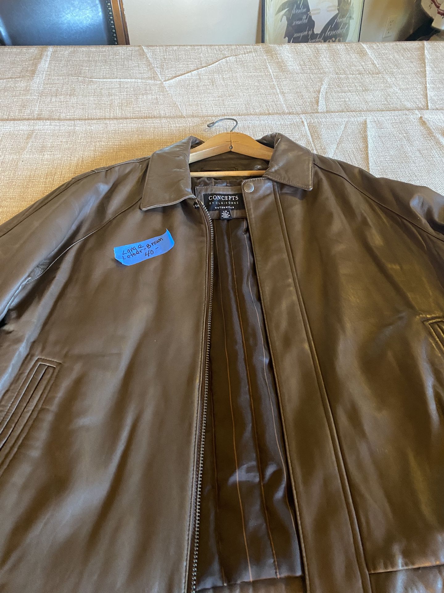 Men Brown Leather Jacket