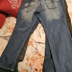 Men's Jeans Size 36/30 1 Lucky Brand 1 Calvin Klein In Sandblasted Blue  