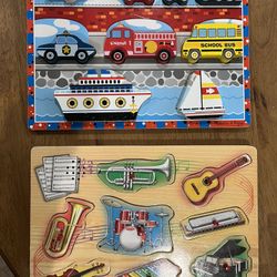 2 Melissa and Doug Puzzles 