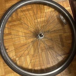 Bike wheel , tire, tube 26”