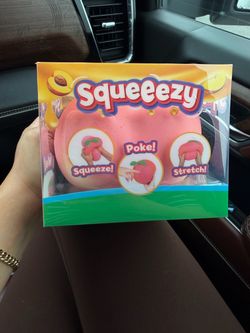 Sunny Days Squeezy Jumbo Peach Stress Relief Sensory Fidget Squishy Toy