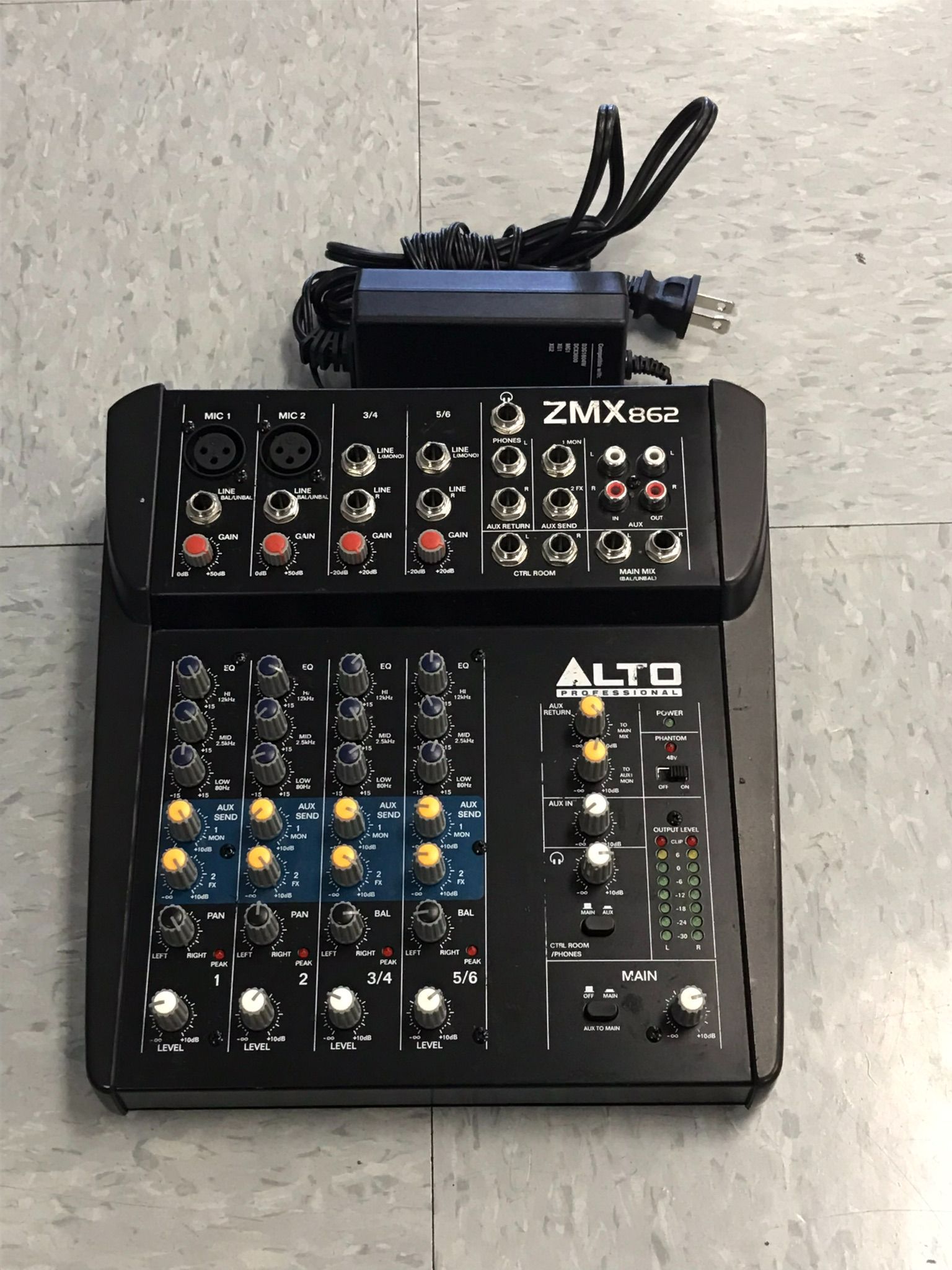 ALTO ZMX862 DJミキサー 6チャンネルALTO ZEPHYR ZMX862 サウンド