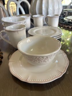 12 pc. Stoneware Dinnerware Set