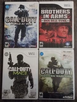9 Nintendo Wii games $15 each