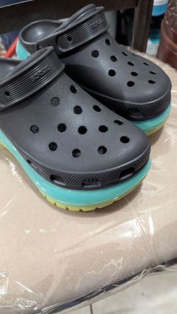 Women's platform Crocs size 9