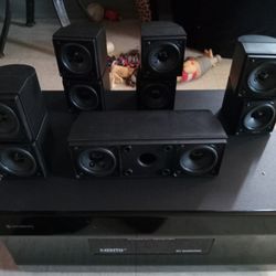 Surround Sound/10  Speaker  Home Theater With Bluetooth, Radio, HDMI Compatibility with Remote (Like New)