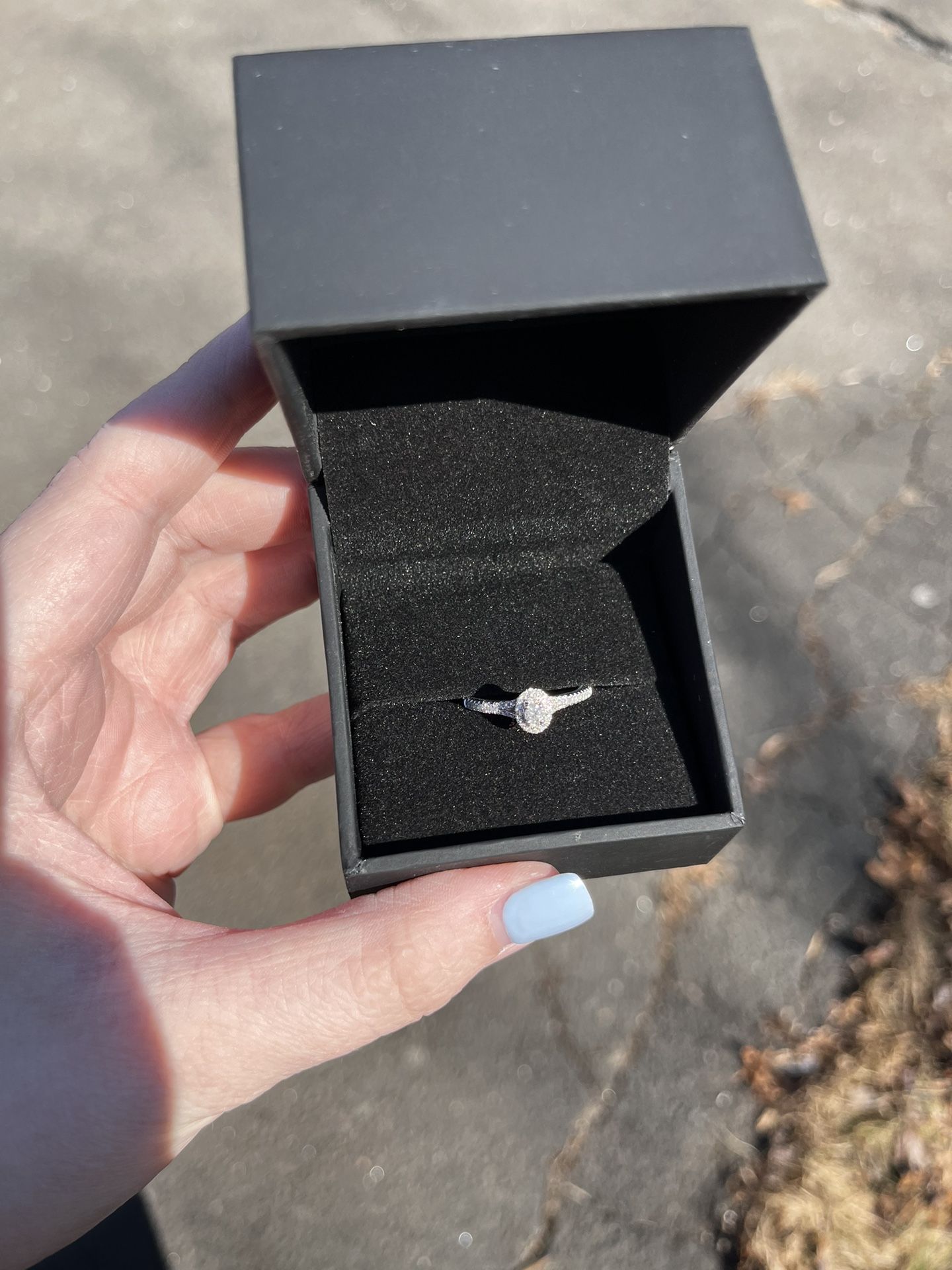 Diamond Halo Engagement Ring