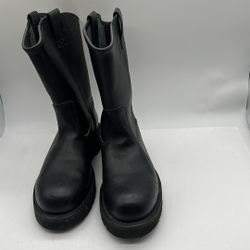 Guardsman Men Safety Work Steel Toe Wellington Pull On Boot Leather Size 8.5 3 E