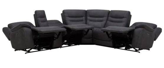 Kelsee Fabric Power Reclining Sectional with Power Headrests
