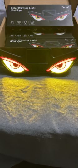 Solar Warning Light Evil Eye LED Light