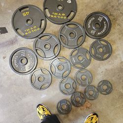 250lbs Olympic 2" weights