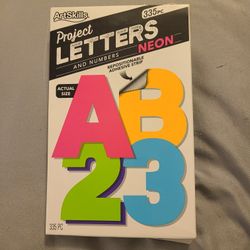 New. Project Letters And Numbers. 