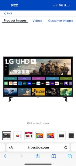 LG 43” LED 4k Smart Tv