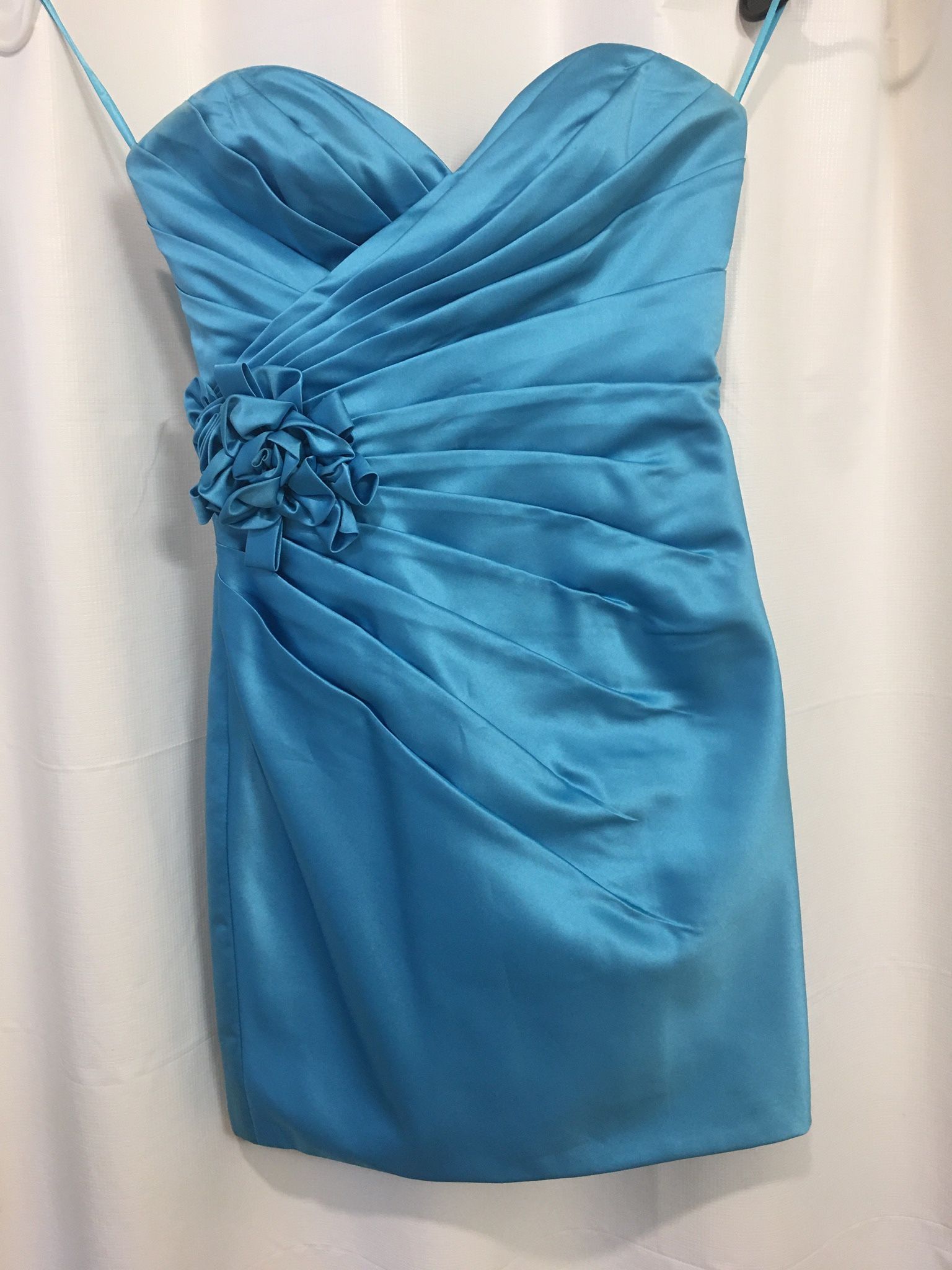 Allure Bridals Turquoise bridesmaids dress prom size 8