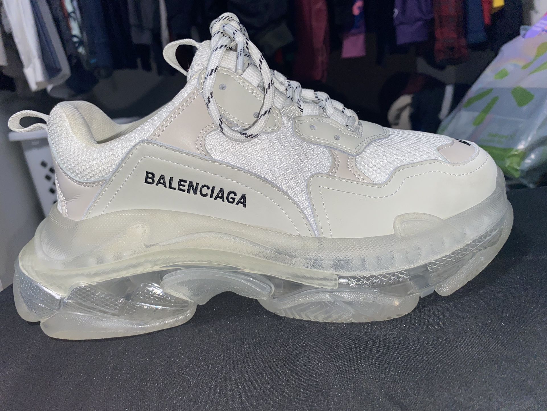 Balenciaga Triple S White Clear Sole