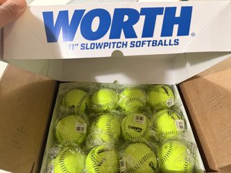 Worth 11" USSSA Slowpitch Softballs – Dozen