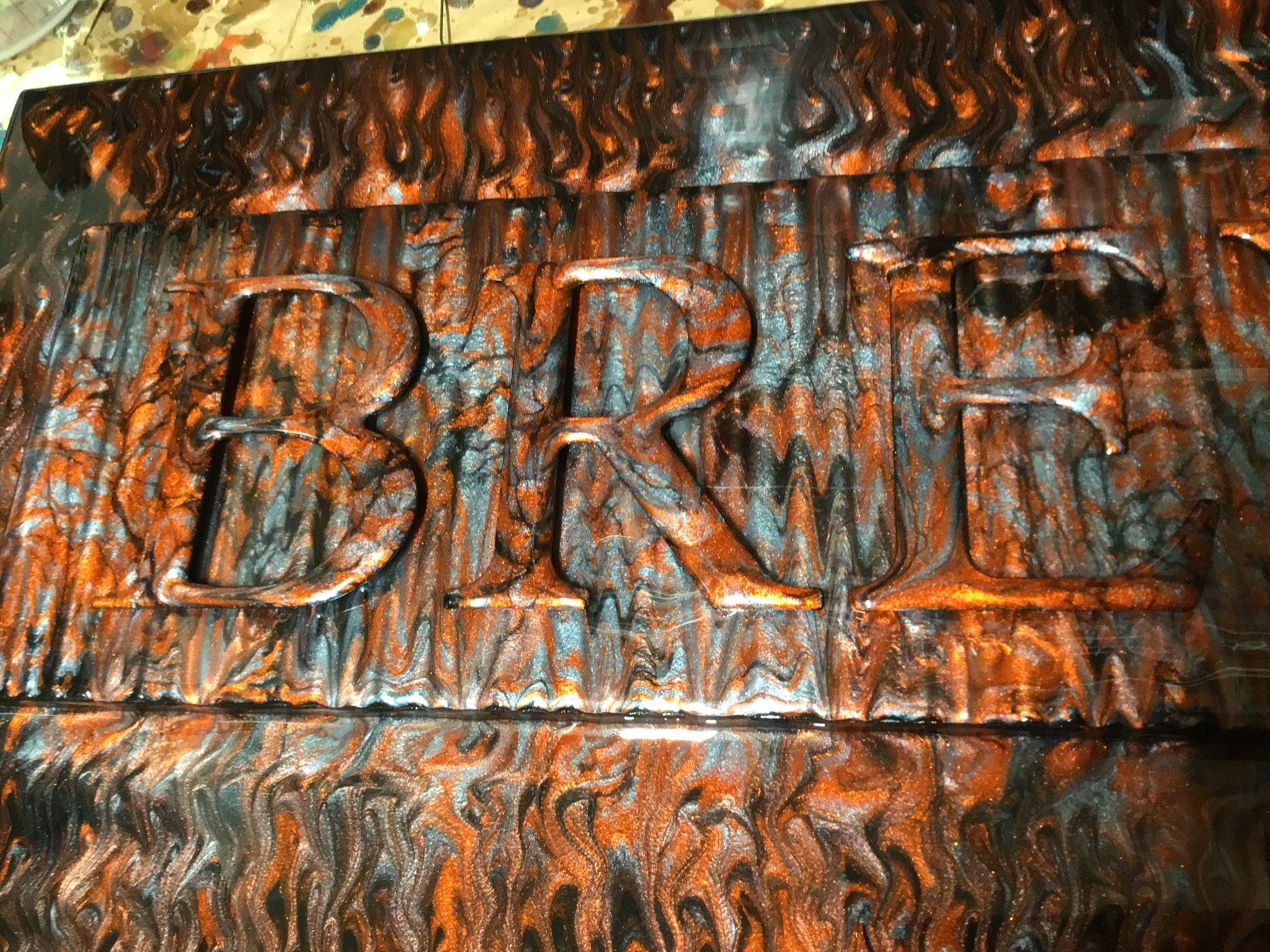 BREWERY Sign Resin Art