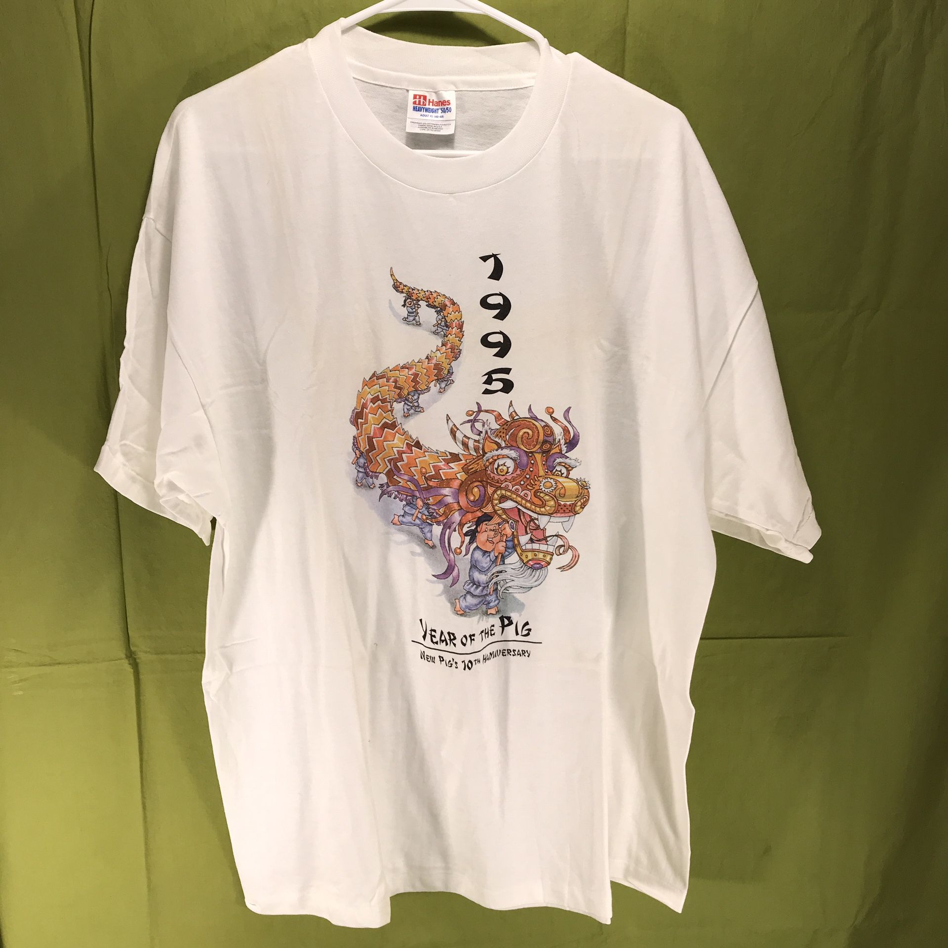 Vintage 1995 Year of the Pig T-Shirt Men’s Size XL