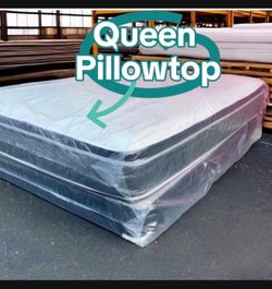 Queen Pillowtop Mattress Set – Same Day Delivery 🚚